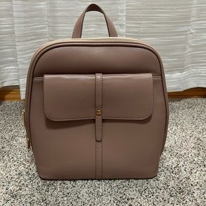 Mauve backpack bag